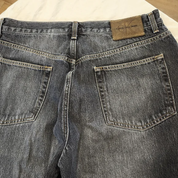Calvin Klein Black Denim Straight Leg Jeans - Mens Size 34 - Picture 6 of 12